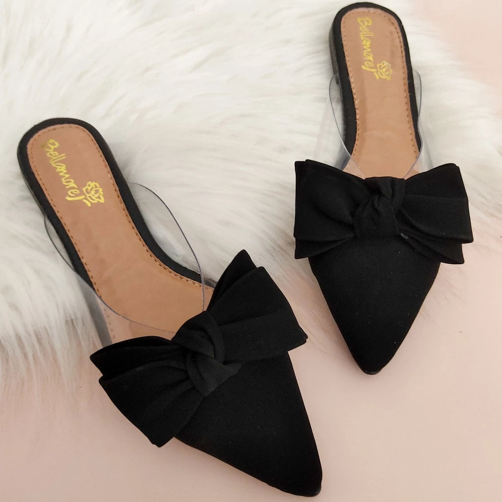 Mule Feminino Bico Fino Cristal