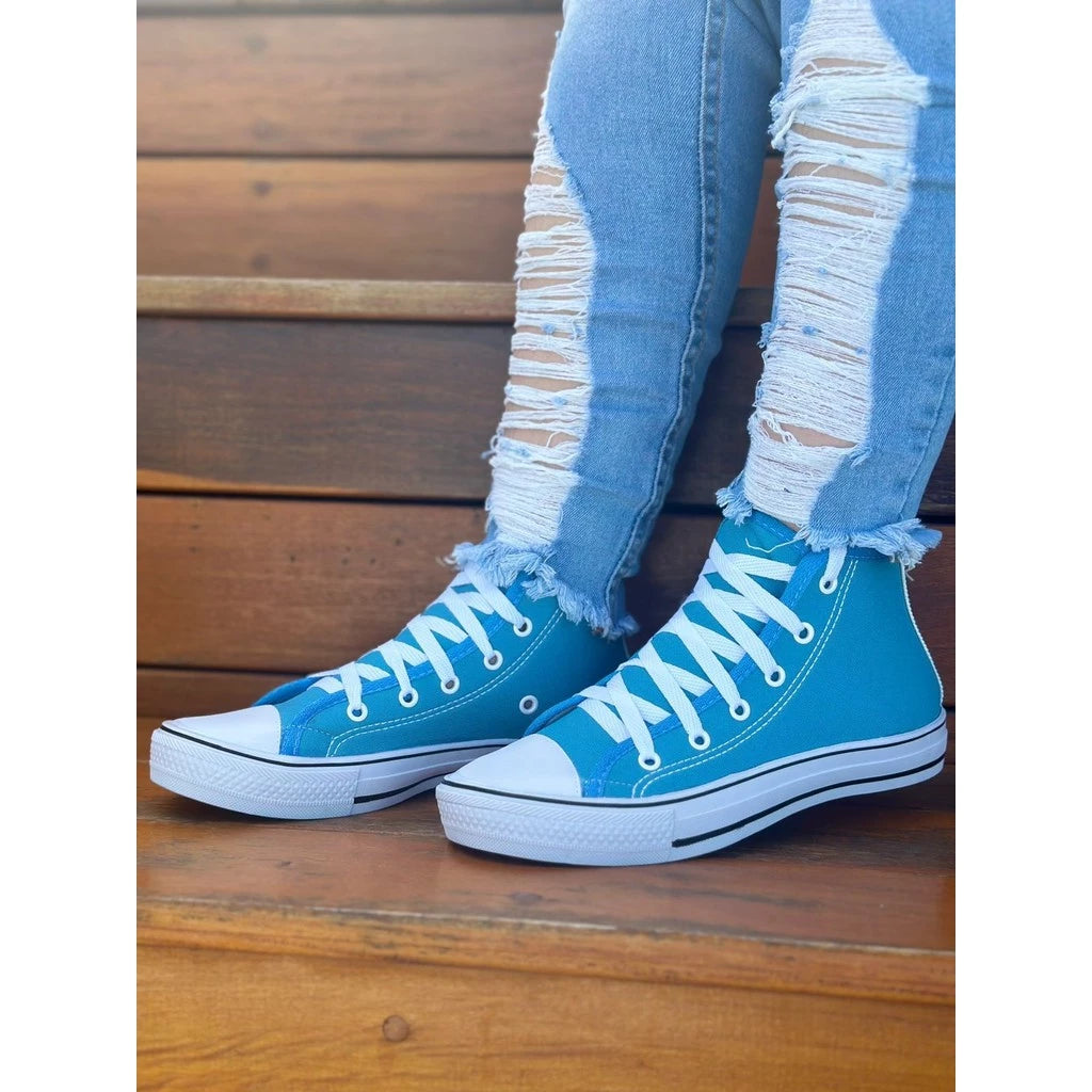 Tênis Bota Cano Alto Feminina Casual