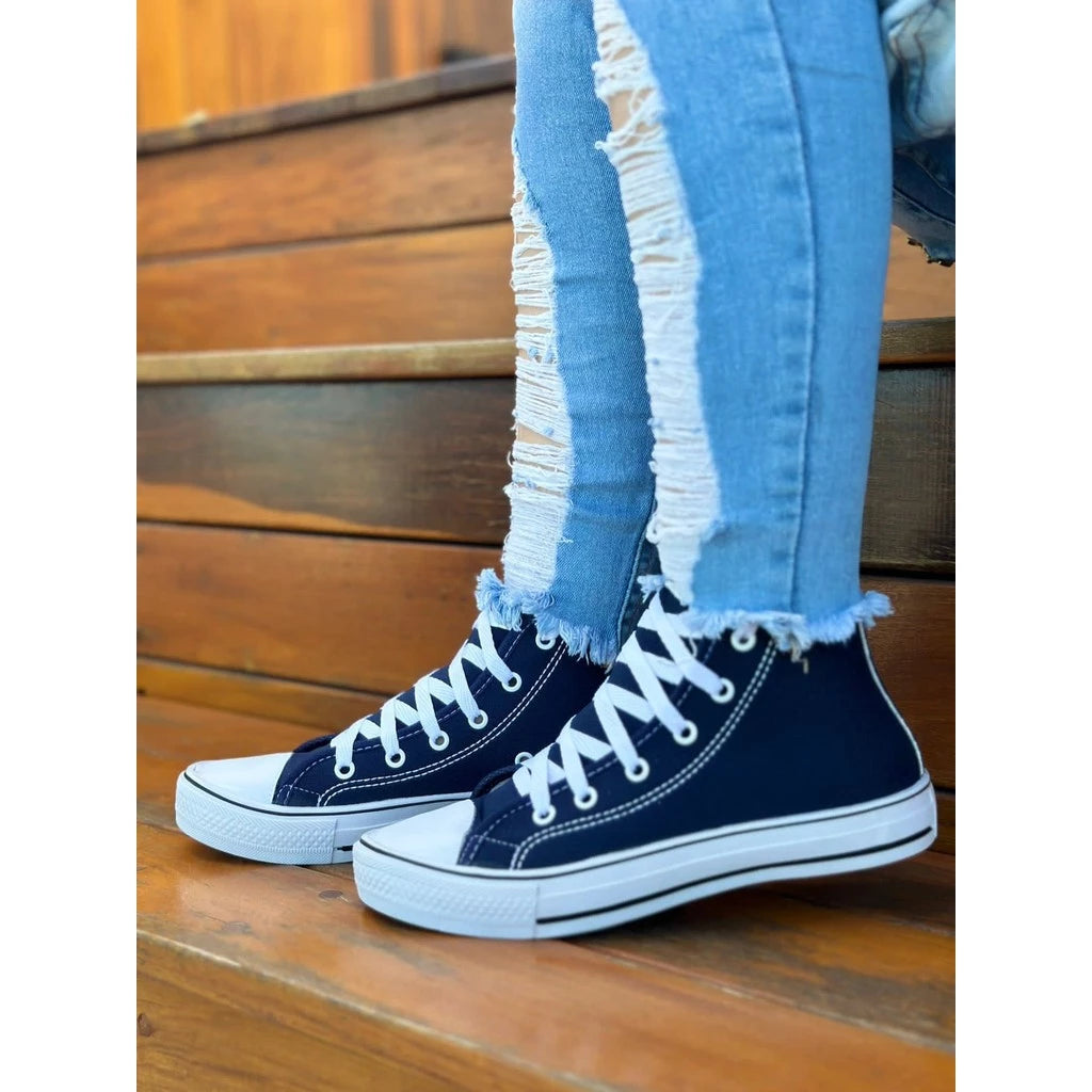 Tênis Bota Cano Alto Feminina Casual