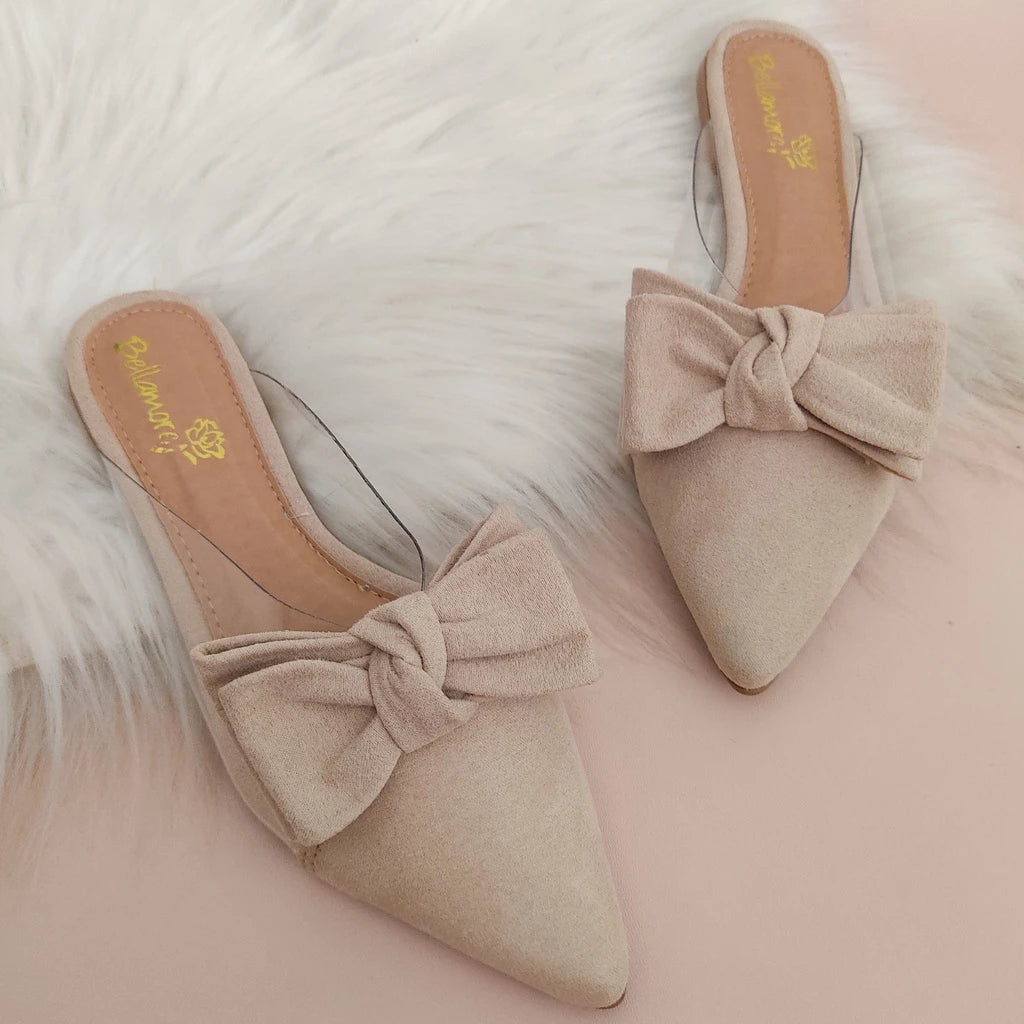 Mule Feminino Bico Fino Cristal