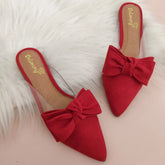 Mule Feminino Bico Fino Cristal