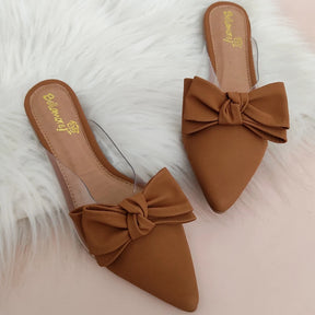 Mule Feminino Bico Fino Cristal