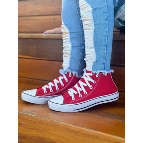 Tênis Bota Cano Alto Feminina Casual